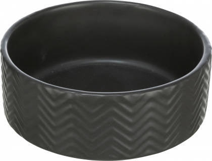 Trixie Ceramic Bowl - kerámia tál (nyomott mintával, fekete) kutyák részére (0,9l/16cm)