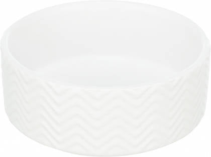 Trixie Ceramic Bowl - kerámia tál (nyomott mintával, fehér) kutyák részére (0,4l/13cm)