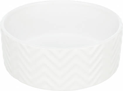 Trixie Ceramic Bowl - kerámia tál (nyomott mintával, fehér) kutyák részére (0,9l/16cm)