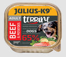 Julius-K9 Dog Terrine Adult Beef&Potatoes - nedveseledel (marha,burgonya) felnőtt kutyák részére (150g)