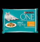 PURINA ONE Adult Mini Filé (csirke, zöldbab) - nedves eledel felnőtt macskák részére (4x85g)