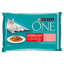 Purina One Sterilcat - alutasakos (lazac,sárgarépa) ivartalanított macskák részére (4x85g)