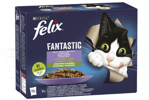 Felix Fantastic Duo - Házias válogatás (pisztráng,lazac,csirke,marha) zöldséggel aszpikban (12x85g)