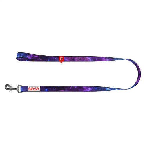 WAUDOG leashes NASA21 - póráz (QR kódos, NASA21 dizájn, müa.csatt) kutyák részére (122cm/25mm) M