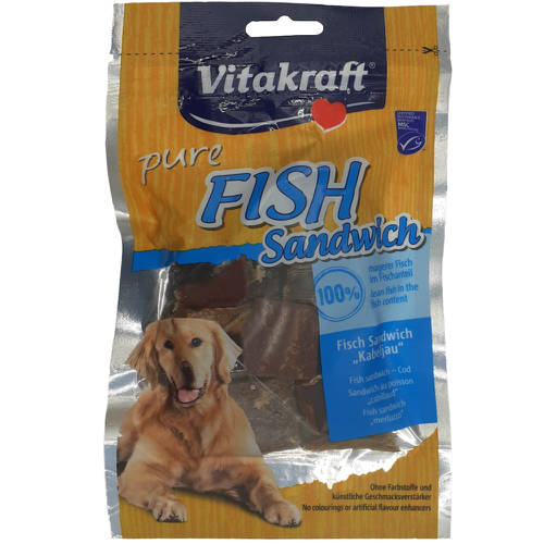 Vitakraft fish sandwich - jutalomfalat (halas) kutyák részére (80g)