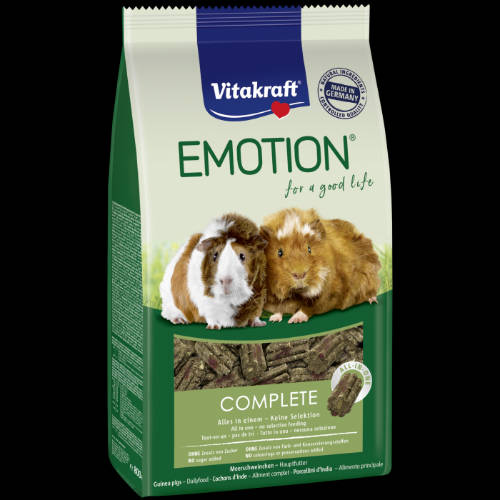 Vitakraft Emotion Complette  - Teljes értékű eledel (alacsony kálciummal) tengerimalacok részére (800g)