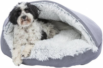 Trixie Harvey cuddly cave - bújó (szürke/fekete-fehér) kutyák részére (55cm)