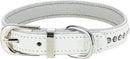 Trixie Collar with Rhinestones - nyakörv strasszokkal (fehér) kutyák részére (XS-S) 20-24cm/12mm