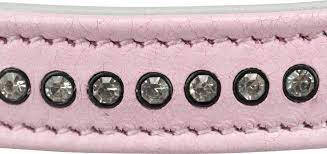 Trixie Collar with Rhinestones - nyakörv strasszokkal (pink) kutyák részére (S) 23-28cm/15mm