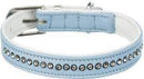 Trixie Collar with Rhinestones - nyakörv strasszokkal (világoskék) kutyák részére (XS-S) 20-24cm/12mm