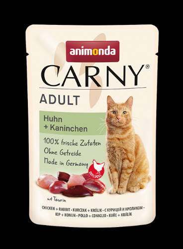 Animonda Carny Adult (csirke,nyúl) alutasakos - Felnőtt macskák részére (85g)