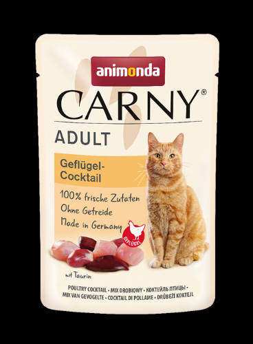 Animonda Carny Adult (szárnyaskoktél) alutasakos - Felnőtt macskák részére (85g)