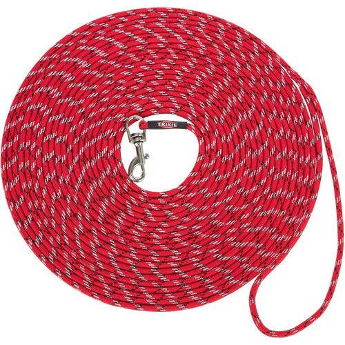 Trixie Junior Puppy Tracking Leash, round - kerek, nyomkövető póráz (piros) kölyök kutyák részére (XXS-XS) 8m/Ø4mm