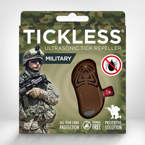 TICKLESS Military - ultrahangos kullancsriasztó készülék rendvédelmi szervezetek számára (barna)