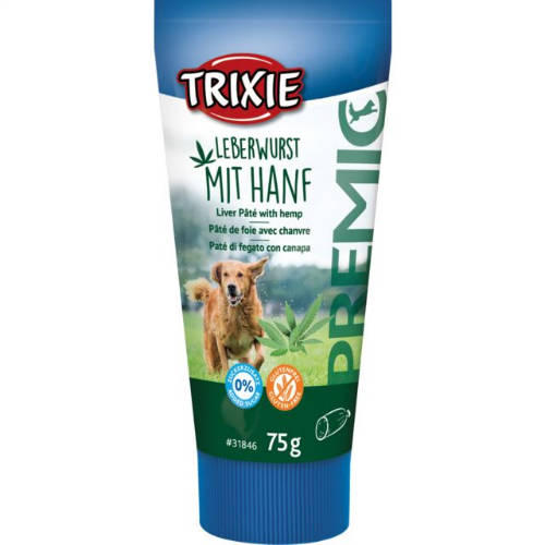 Trixie Liver Pâté with hemp - jutalomfalat (máj,kender) kutyák részére (75g)