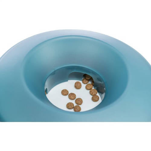 Trixie Slow Feeding Bowl Rocking Bowl - tál (evéslassító) kutyák részére (0,5 l/Ø23 cm), szürke/kék