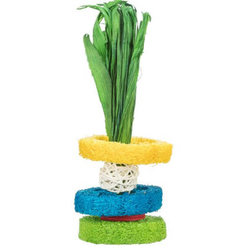Trixie Loofah Toy - játék (rattan,fa,kukorica héj) rágcsálók részére (Ø6x20cm)