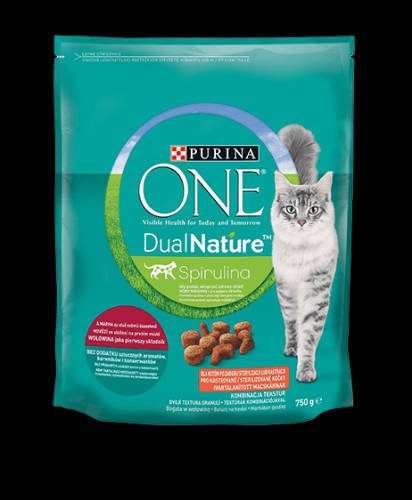 Purina ONE Dual Nature Steril Marha 750g