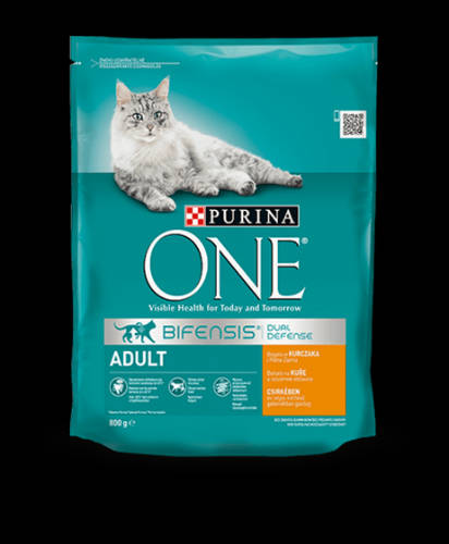 Purina ONE Csirkében és teljes kiőrlésű gabonákban gazdag száraz macskaeledel 800g