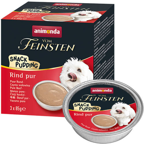 Animonda Vom Feinsten Snack Pudding (marhás puding) alutálkás - Felnőtt kutyák részére (3x85g)