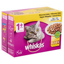 Whiskas Adult Multipack - nedves eledel (szárnyas válogatás,aszpikban) macskák részére (12x100g)