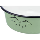 Trixie Bowl, enamel/stainless steel - zománcozott,fémtál (zöld) kutyák részére (0,9l /Ø17cm)