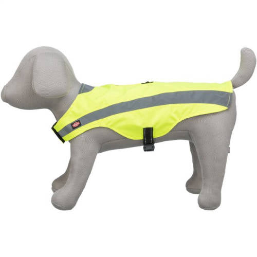 Trixie Safety Vest - Biztonsági mellény (neon sárga,fényvisszaverő) kutyák részére (XS) 30cm