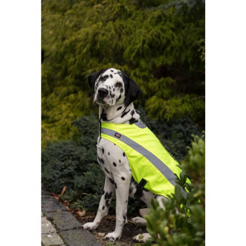 Trixie Safety Vest - Biztonsági mellény (neon sárga,fényvisszaverő) kutyák részére (L) 60cm