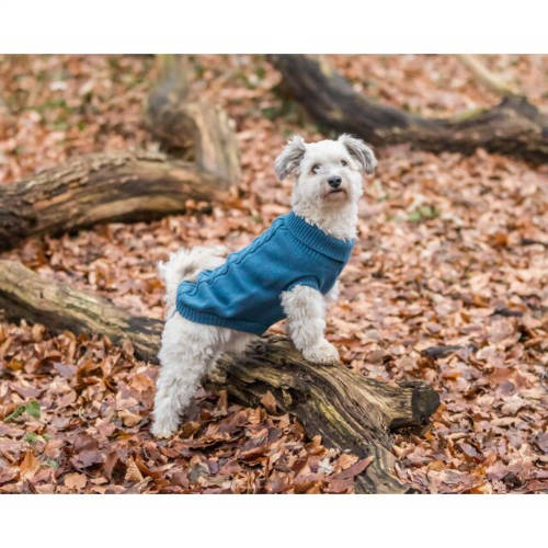 Trixie Kenton Pullover - pulóver (kék) kutyák részére (XS) 30cm