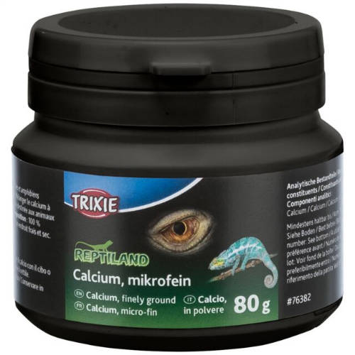 Trixie Calcium carbonat - kiegészítő eleség (kálcium por) növény- és húsevő hüllők számára (80g)