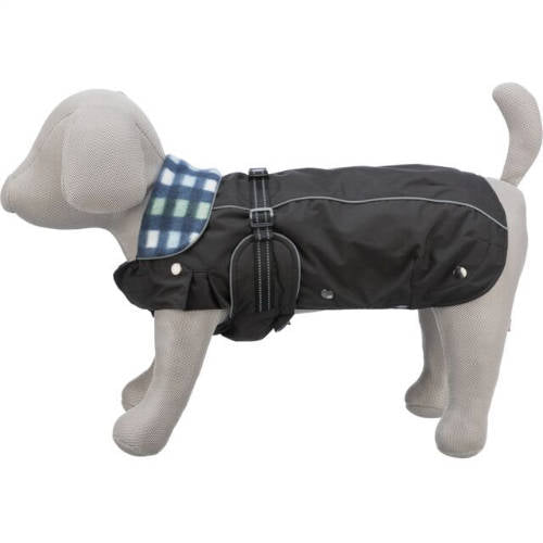 Trixie Rouen Coat 2in1 - kabát (fekete) mopszok,bulldogok részére (S) 34cm