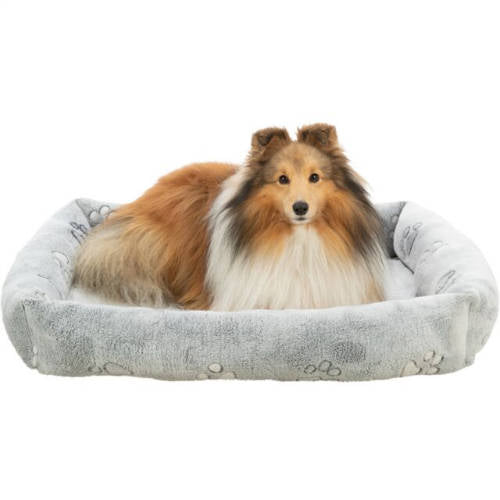 Trixie Nando bed - szögletes, peremes fekhely (világosszürke) kutyák részére (90x75cm)