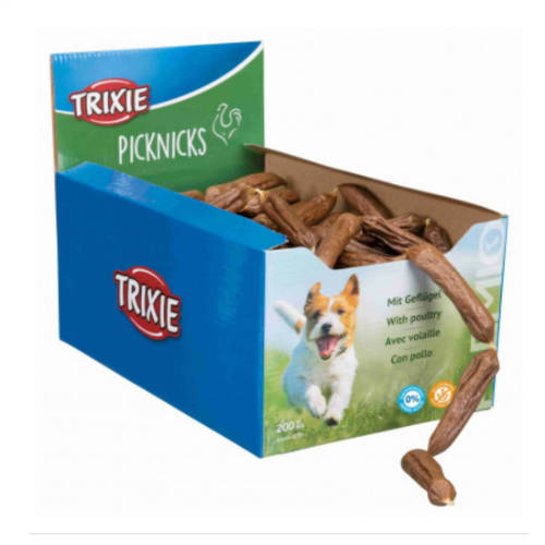 Trixie PREMIO Picknicks - jutalomfalat (szárnyas) kolbász (8cm) 8g/200db- (csak gyűjtőre)