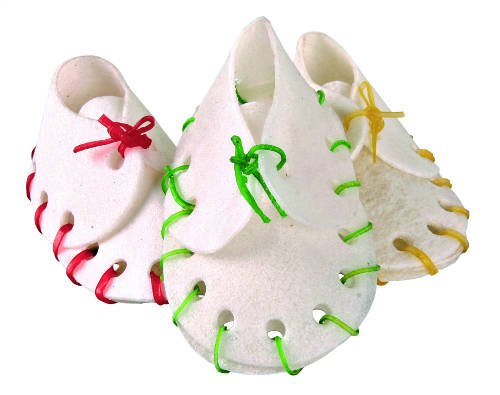 Trixie Denta Fun Chewing Shoes - jutalomfalat (cipő) kölyök és kistestű kutyák részére 7cm (10db/100g)