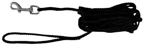 Trixie Tracking Leash - követő póráz - fekete - (10m/Ø5mm)