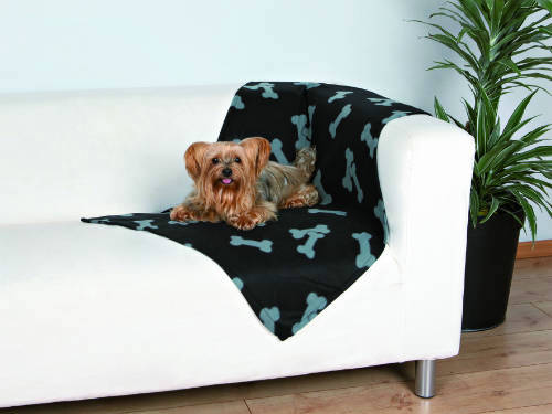Trixie Beany Blanket - takaró (fekete/mintás) kutyák részére (100x70cm)