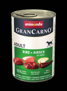 Animonda GranCarno Adult (marha,szarvas,alma) konzerv - Felnőtt kutyák részére (400g)