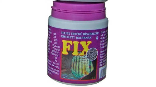 Fix 4 - teljesértékű díszhaltáp (lila) fejlett halak részére (200ml)