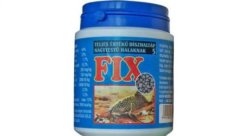 Fix 5 - teljesértékű díszhaltáp (kék) nagytestű halak részére (200ml)