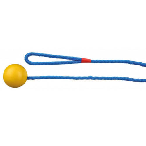 Trixie Ball on a Rope - natúr gumi játék (labda kötéllel) kutyák részére (Ø6/30cm)