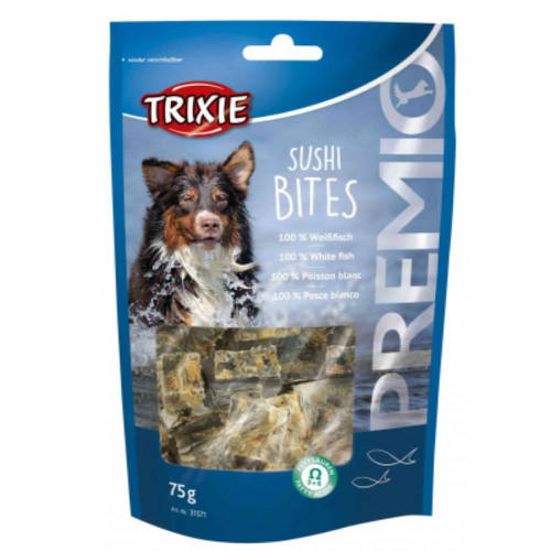 Trixie Premio Sushi Bites - jutalomfalat (fehér hal) kutyák részére (75g)