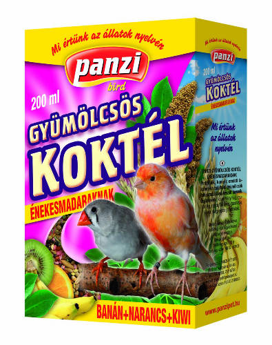 Panzi Gyümölcskoktél énekesmadarak részére 200ml
