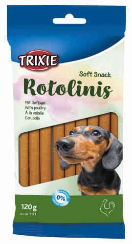 Trixie Soft Snack Rotolinis - jutalomfalat (szárnyas) kutyák részére (12cm/120g)