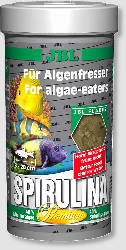 JBL Spirulina - lemezes díszhaltáp algaevők részére (40g/250ml)