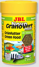 JBL ProNovo Spirulin Grano CLICK - Granulált táplálék (S-méret) növény/algaevő akváriumlakók számára (3-10cm) 100ml/58g