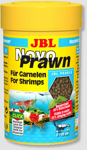 JBL ProNovo Shrimps Grano S - Granulátum táplálék (S-méret) garnélarákok részére (1-20cm) 100ml/58g