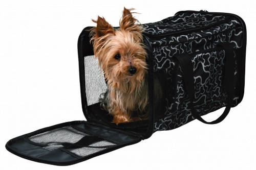 Trixie Adrina Carrier - szállítótáska (fekete) kutyák és macskák részére (max:7kg) 26x27x42 cm