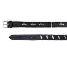 Trixie Leather collar - bőr nyakörv - fekete/fém (L-XL) 57-66cm/30mm