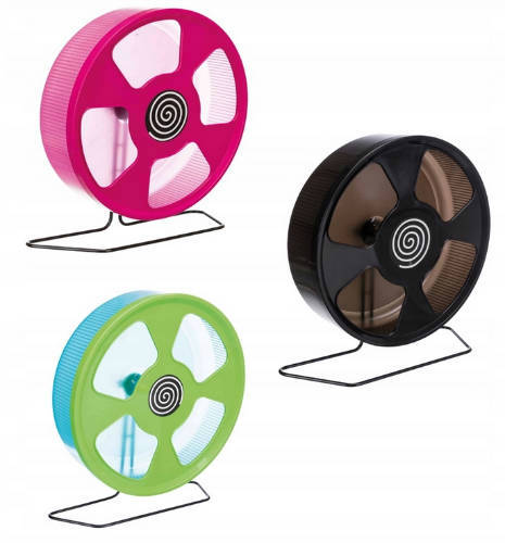 Trixie Exercise Wheel Plastic - Futókerék (vegyes színek) hörcsögök,deguk részére (Ø28cm)