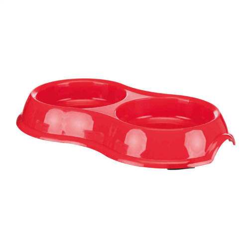 Trixie Double Bowl - Műanyag duplatál (vegyes színekben) macskák részére (0,2l /Ø11cm)